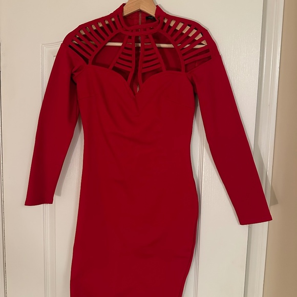 Fashion Nova Red Dress - Picture 1 of 3